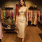 IVORY BROCADE SKIRT SET
