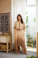 SEQUIN GEORGETTE OMBRE KAFTAN SET