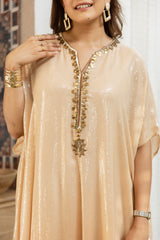 SEQUIN GEORGETTE OMBRE KAFTAN SET