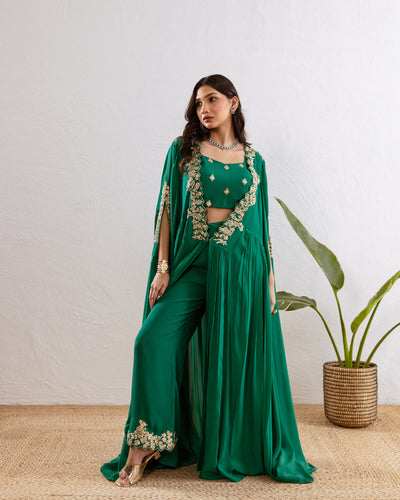 LEHER CAPE SET