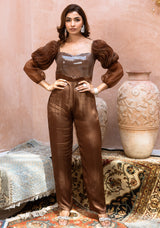 CHOC0LATE JUMPSUIT