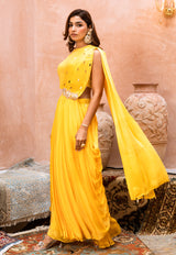 SUNFLOWER DRAPE SAREE