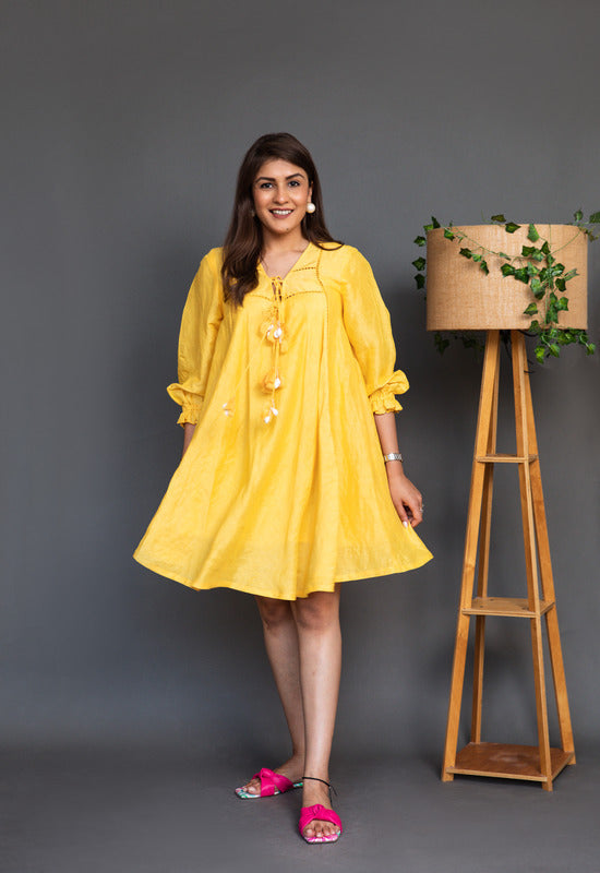 SUNSHINE LINEN DRESS