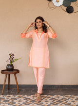 PEACHY LINEN SET