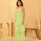 LIMEY RUFFLE DRESS