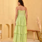 LIMEY RUFFLE DRESS