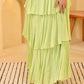 LIMEY RUFFLE DRESS