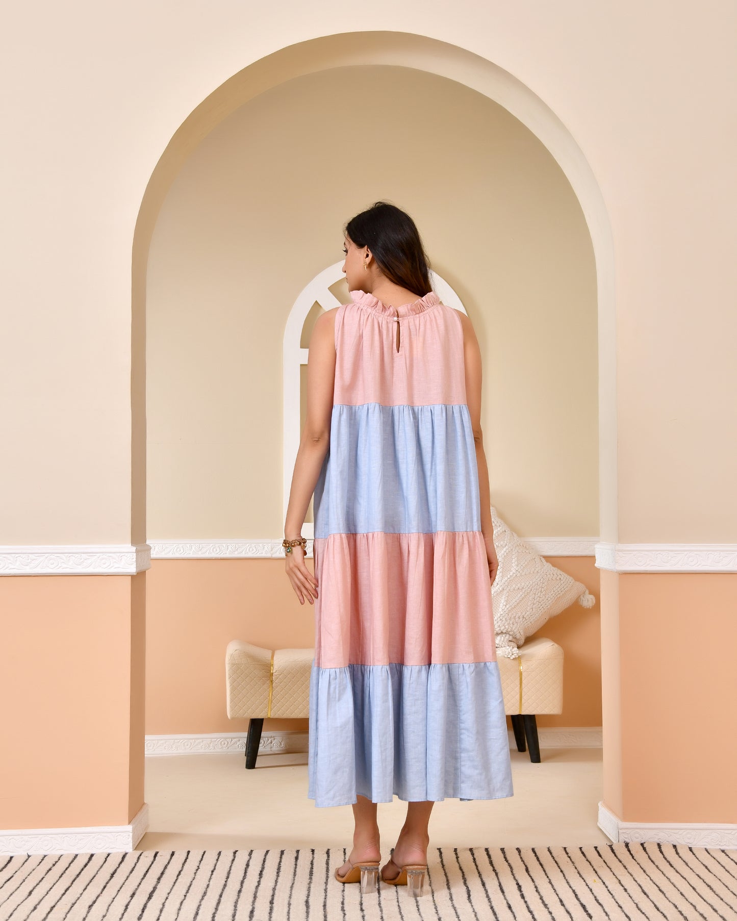 ICY TIERED DRESS