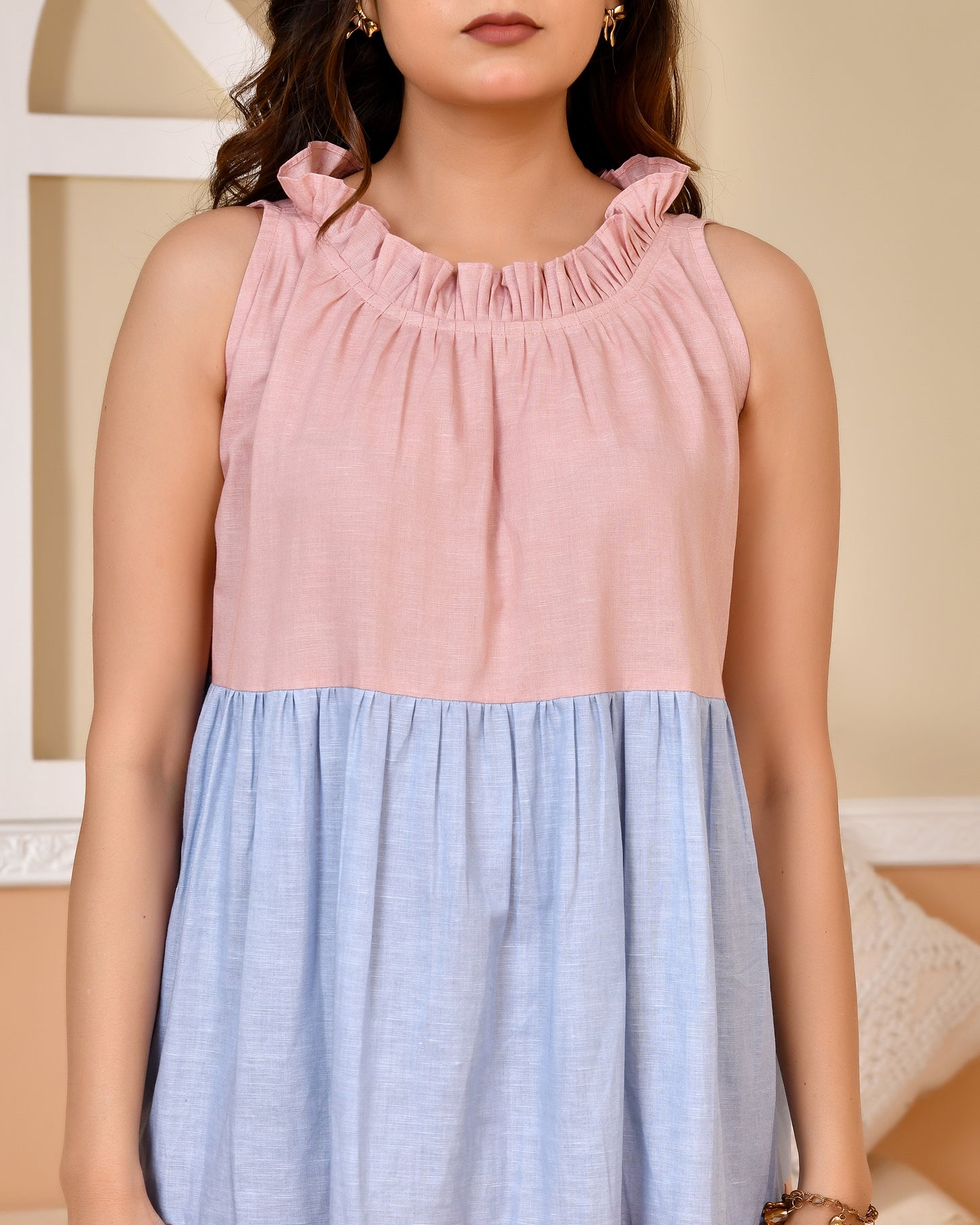 ICY TIERED DRESS