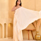 CARAMEL DRAPE SAREE SET