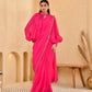 RASPBERRY MIRROR SAREE SET