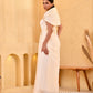 CARAMEL RING DRAPE DRESS