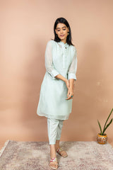 MINT OVERLAY SUIT SET