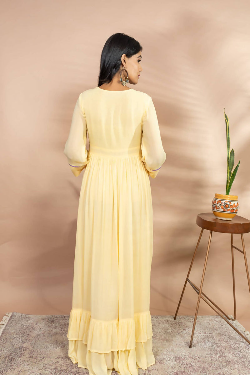 FALAK FRILL GOWN