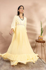 FALAK FRILL GOWN