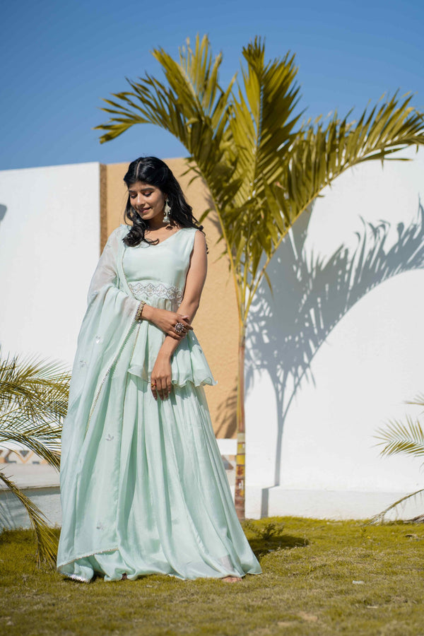 MINT LEHENGA SET