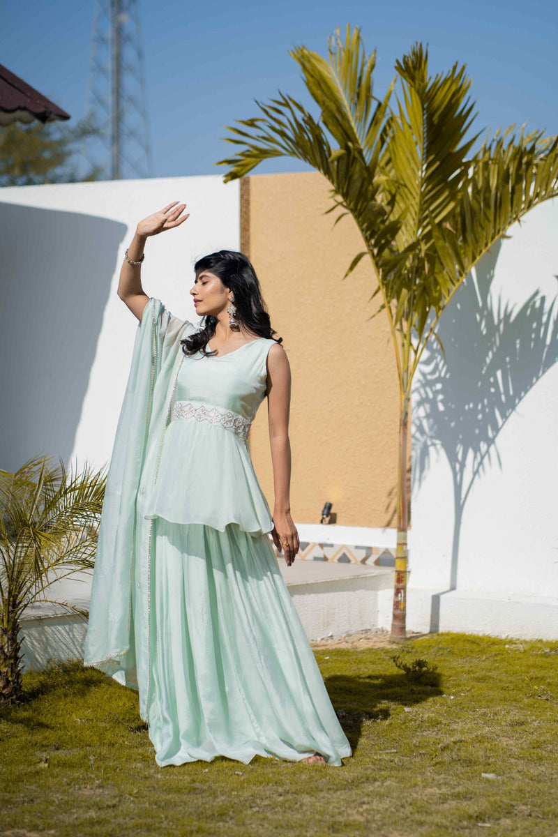 MINT LEHENGA SET