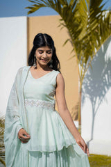 MINT LEHENGA SET