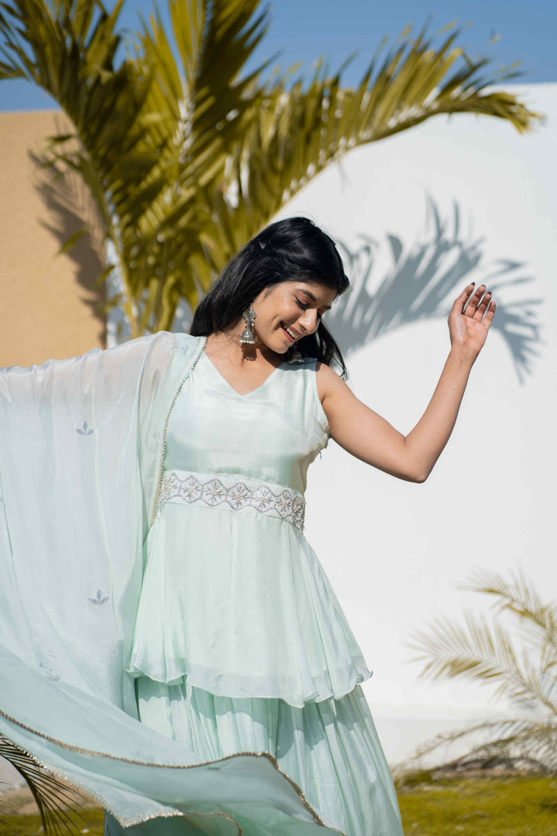 MINT LEHENGA SET