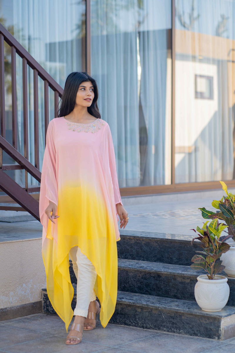 OMBRE GORGETTE TUNIC