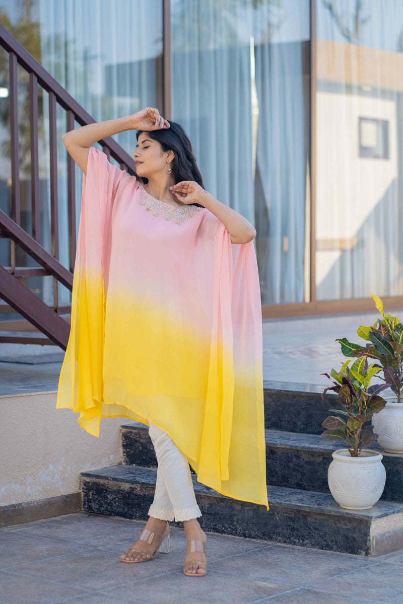 OMBRE GORGETTE TUNIC